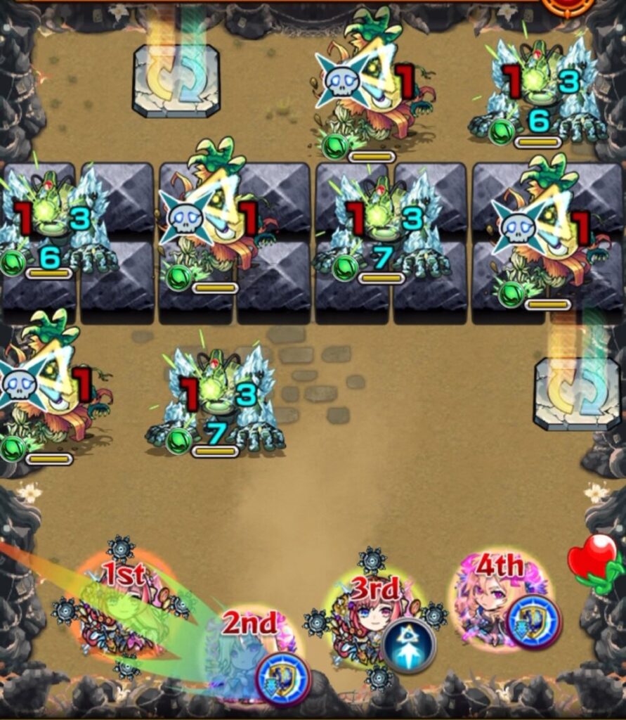 禁忌の獄表１３
ステージ１
攻略画像