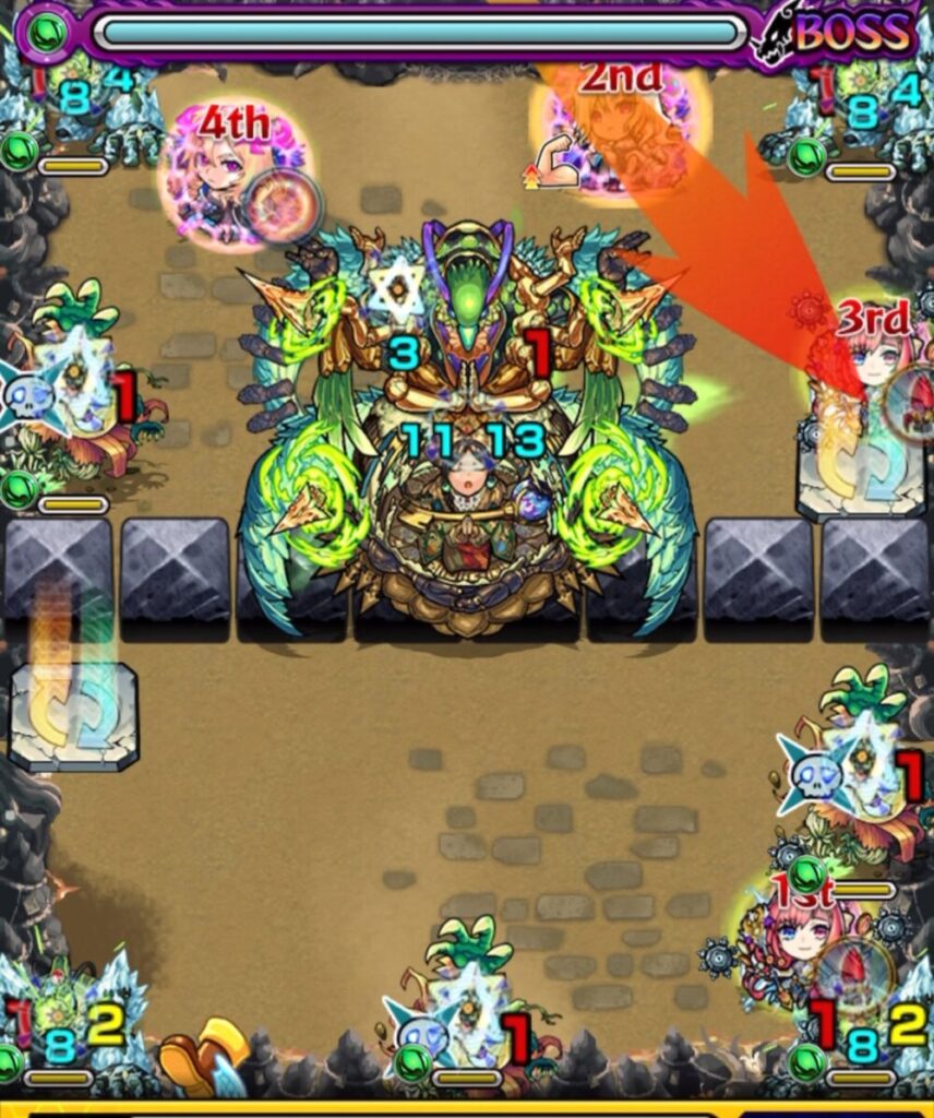 禁忌の獄表１３
ボスステージ１
攻略画像
