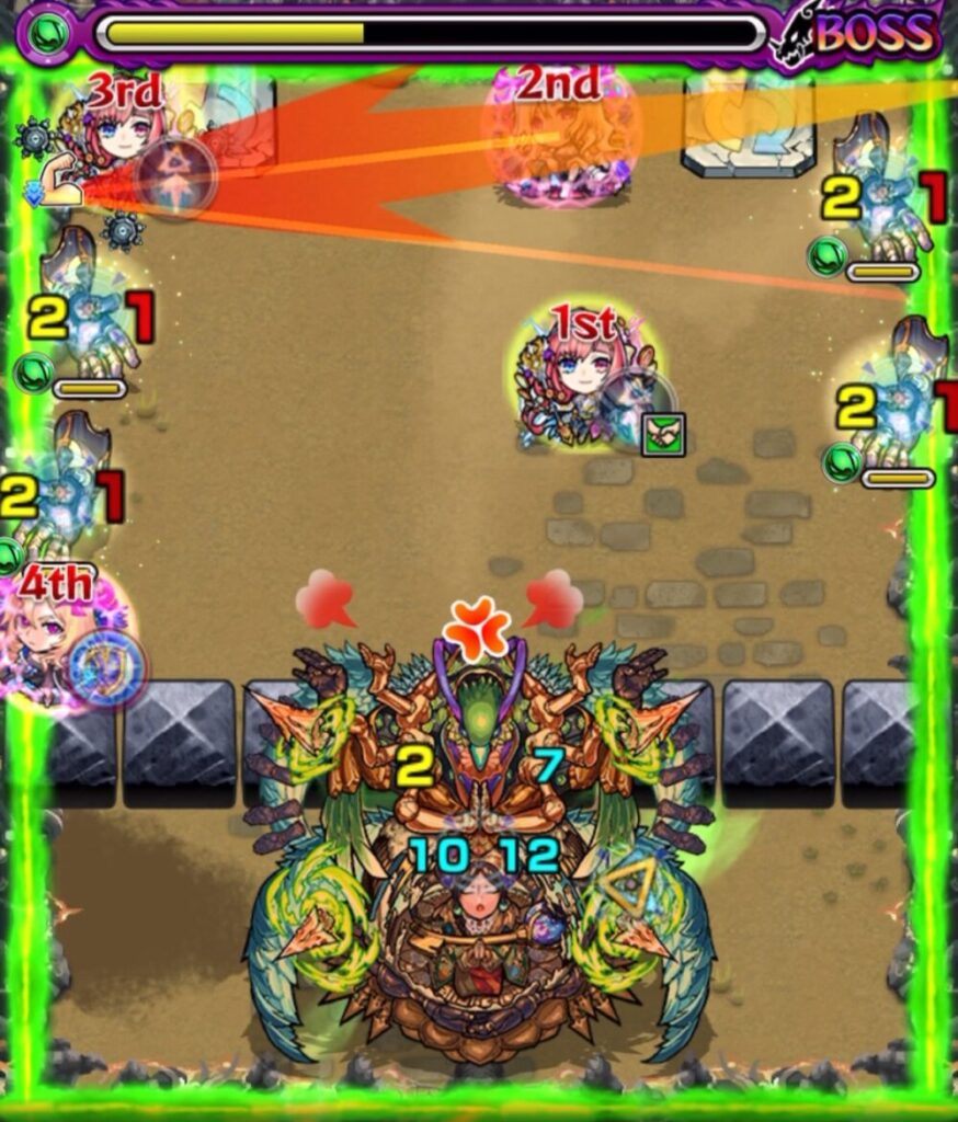 禁忌の獄表１３
ボスステージ３−１
攻略画像
