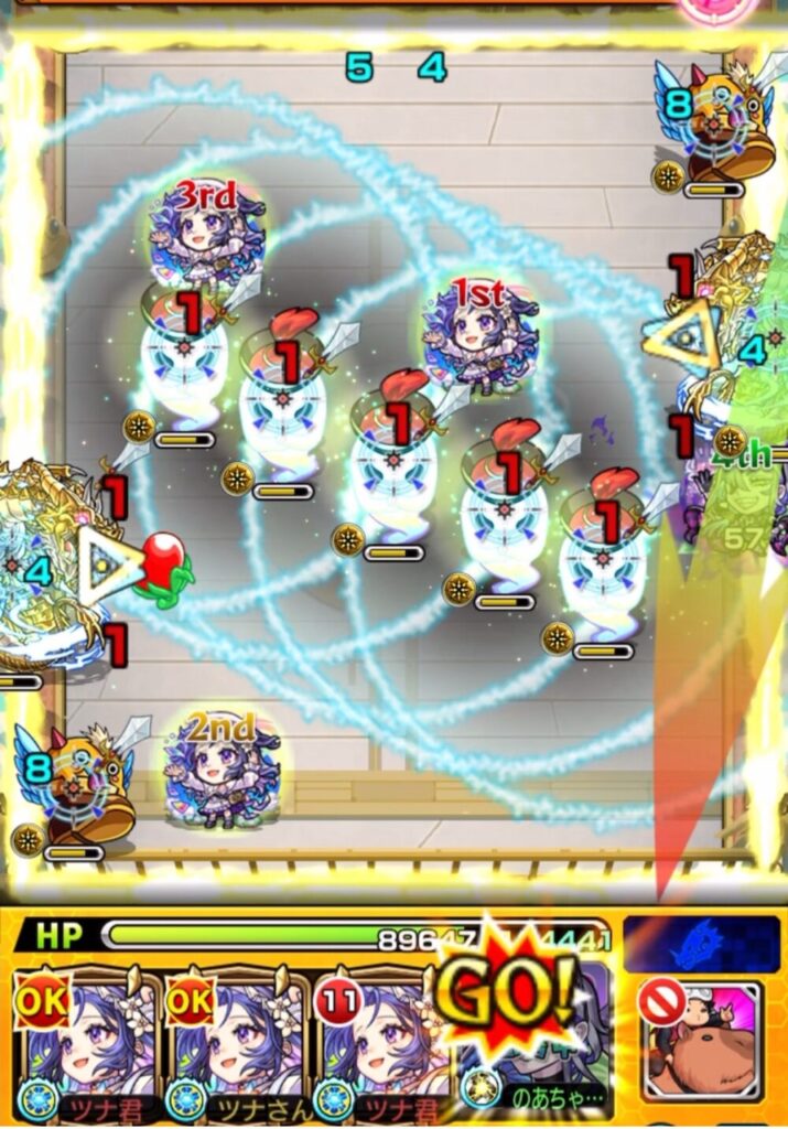 天魔の孤城試練の間5
ステージ3
バハムート同時処理
攻略画像-1