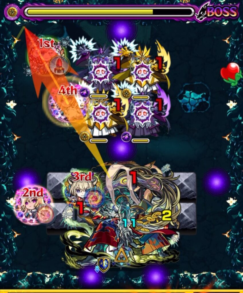 禁忌の獄表20の獄刹那EX
ボスステージ3−2
攻略画像
