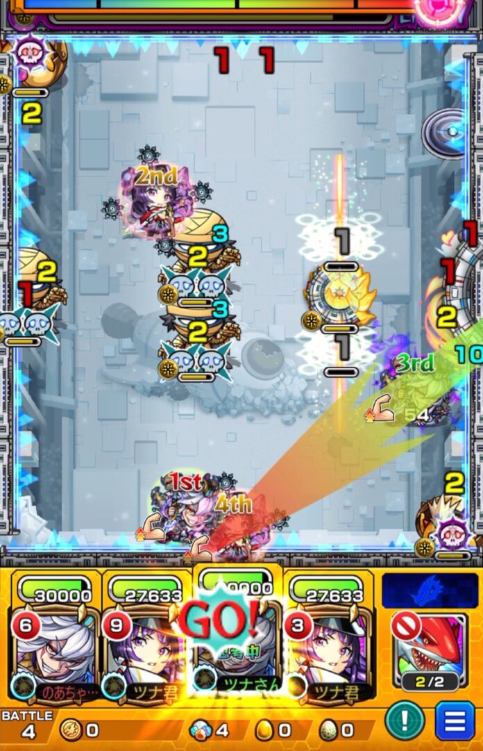 破界の星墓 ラブの星墓 ステージ4の1手目でリンネ編成を使用し、相互蘇生するゾンビ3体を司馬昭のストライクショットで直殴りと友情コンボを絡めて同時処理し、クロスドクロ効果で中ボスを中央に出現させる立ち回り解説
