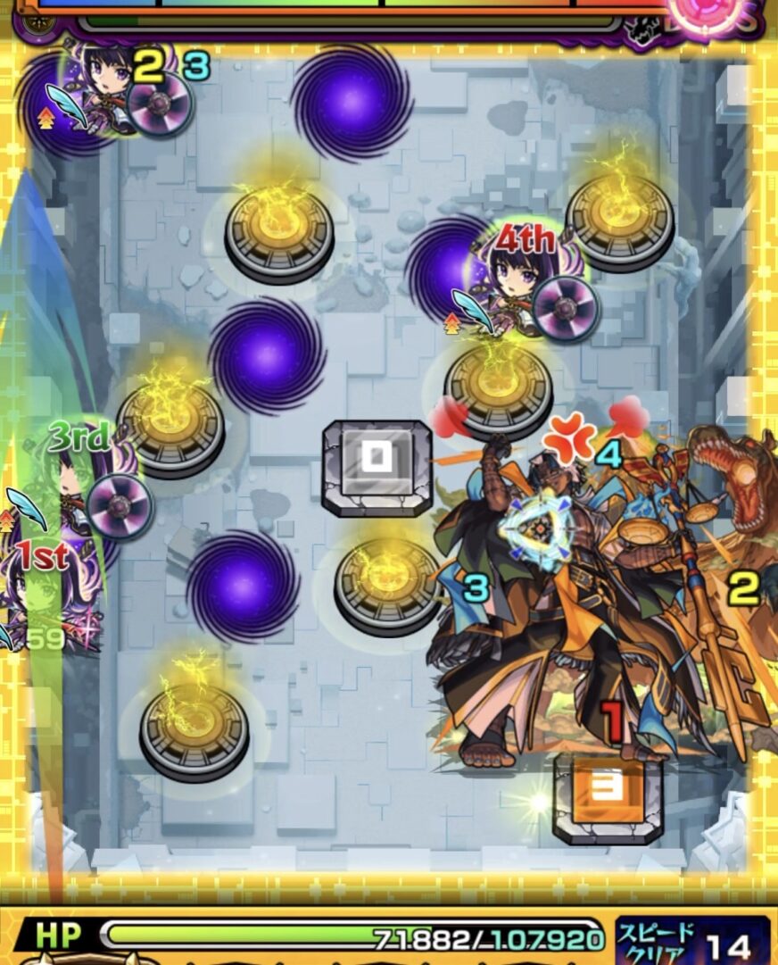 味方に触れて友情を発動し、残りHPわずかなボスを削るボス2終盤の立ち回り