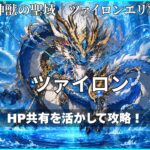 神獣の聖域ツァイロンエリアのツァイロン攻略アイキャッチ。HP共有を活かした攻略を紹介。