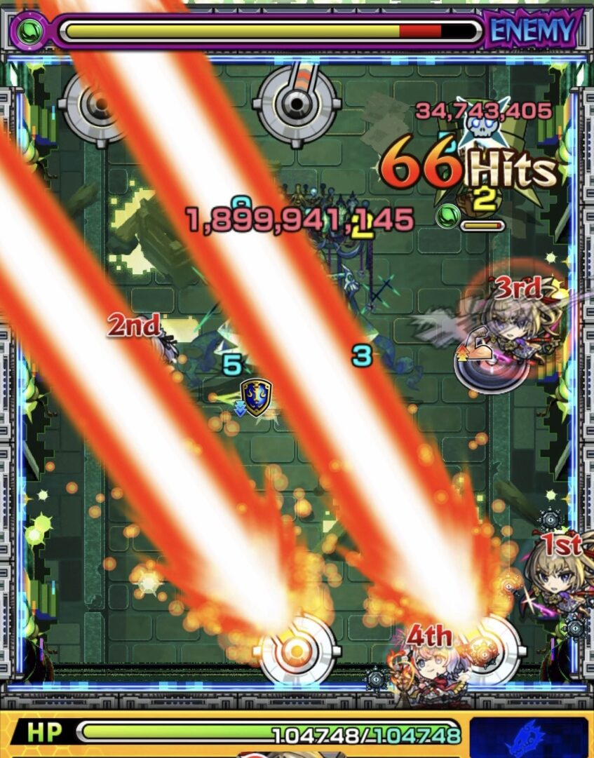 黎絶ロヴァーのステージ3で回転式レーザーベースのレーザーがハンシャインに当たらなかった2手目